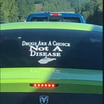 Billy Helms of Abbeville, AL sharing a post on Facebook that states addiction to drugs is not a disease